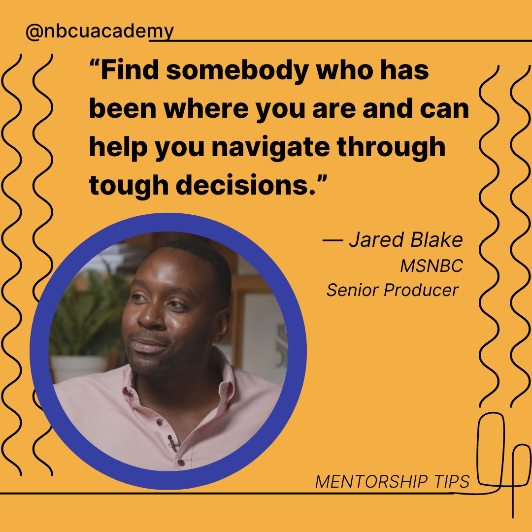 Interested in having a mentor? Learn all about mentorship from @KenStricklandDC, @NBCNews' DC bureau chief, and his mentee @JaredBlake01, senior producer for @MSNBC's @VelshiMSNBC: nbcuacademy.com/how-to-get-men…