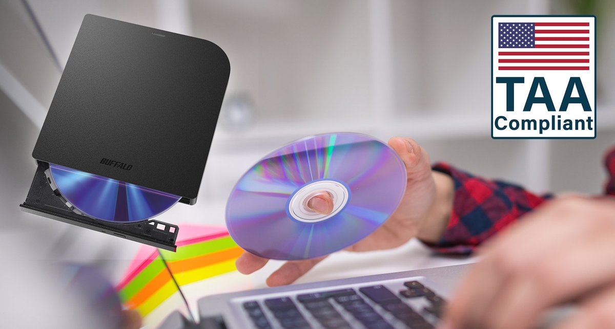 BuffaloAmericas's tweet photo. Introducing Buffalo's brand new portable MediaStation DVD writer and Blu-ray writer optical drives, the perfect travel companions to capture your memories and adventures!

Learn more about our new media writer lineup: 
https://t.co/nR0L1ICWW7 https://t.co/siU2Jd7MJV