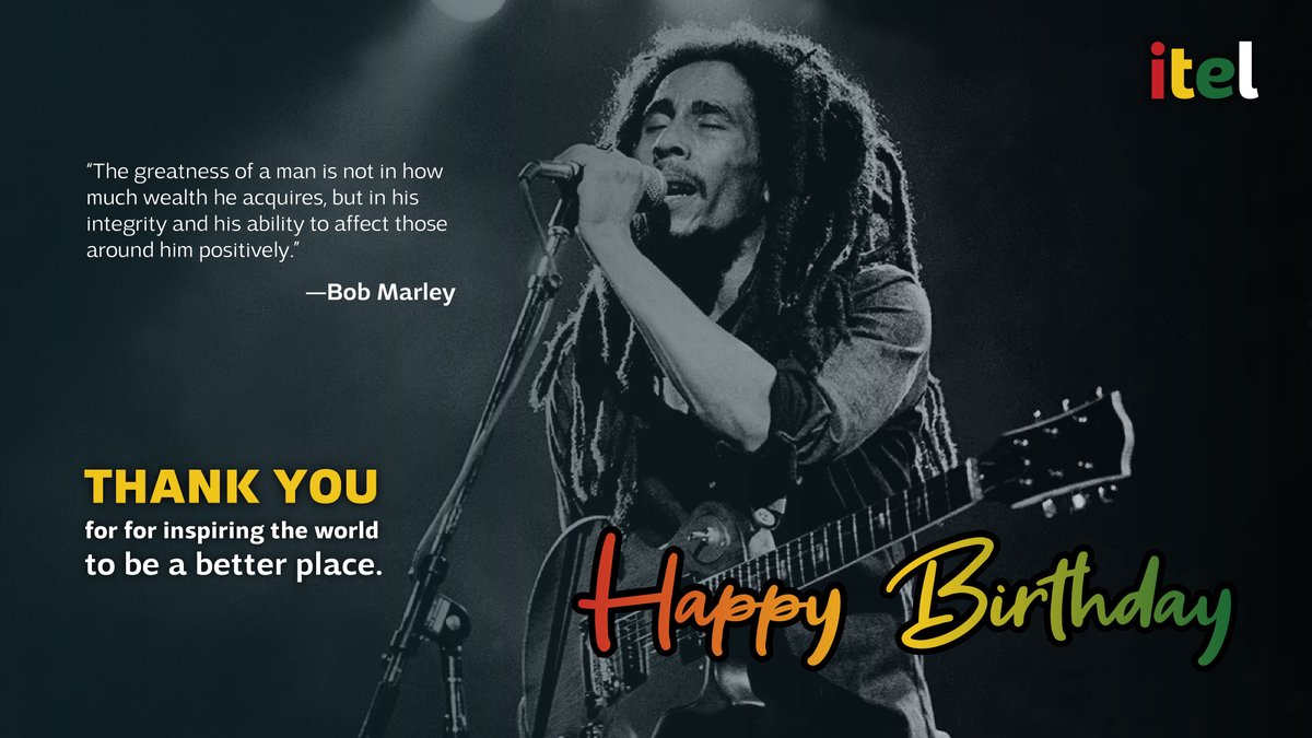 On this day in 1945, a legend was born. A totemic symbol for peace, unity and reggae, Bob Marley was an international cultural ambassador, and the voice of a nation. Today, we celebrate his life and how he changed the world through a positive message.