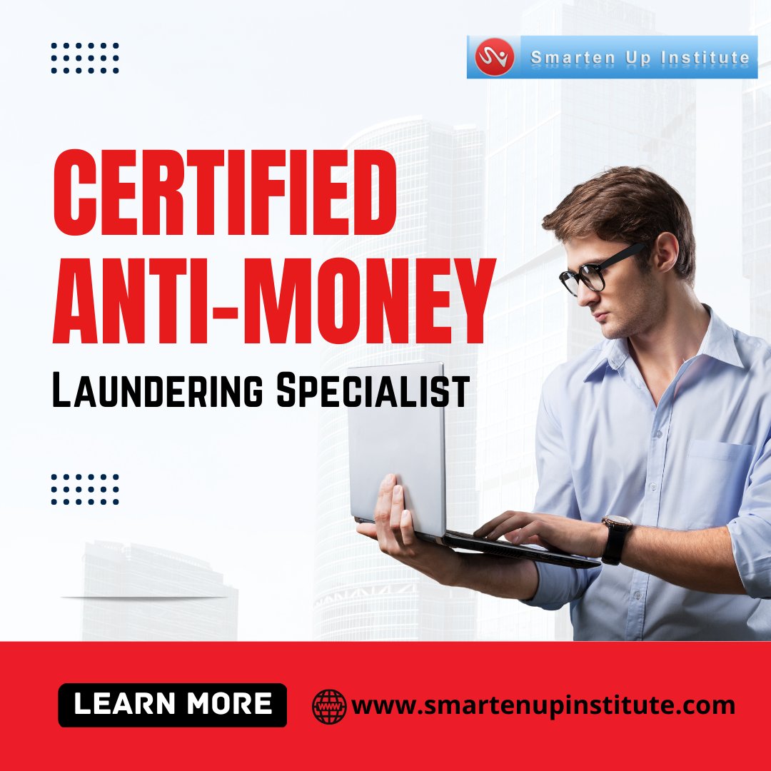 SmartenUpInst's tweet photo. Certified Anti-Money Laundering Specialist. Compliance with 'Know Your Customer' guidelines and 'Anti-Money Laundering' standards has become necessary for healthy financial relationships.

👉🏻👉🏻https://t.co/cqNVR5sksp            

#AML #certified #course #graduation #graduate https://t.co/ZgwIgFr3Ms