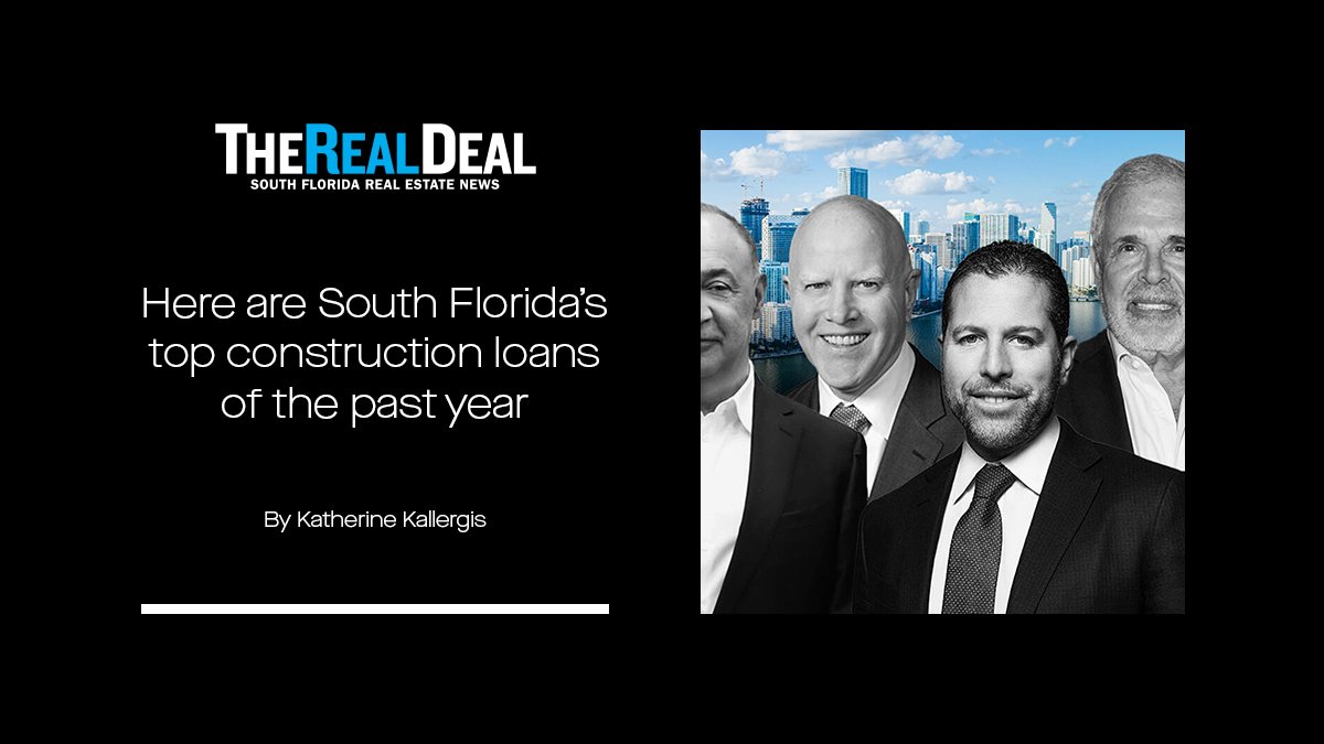Madison Realty Capital originated three $50 million-plus construction loans in South Florida last year and we are actively looking for more opportunities in the region.

Read More: bit.ly/TRD020323