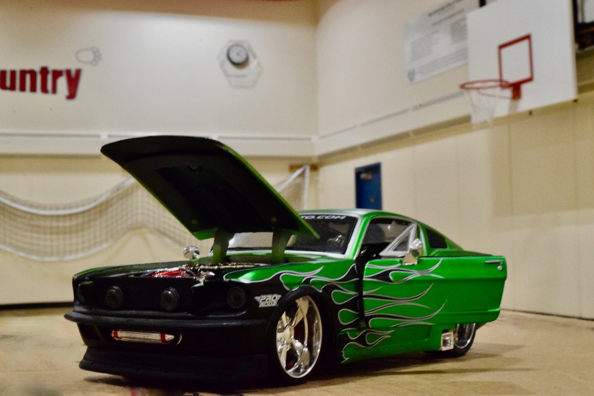 pH9Science's tweet photo. How did this Mustang get into our gym? Forced perspective photography. https://t.co/bcjNWscLyh
