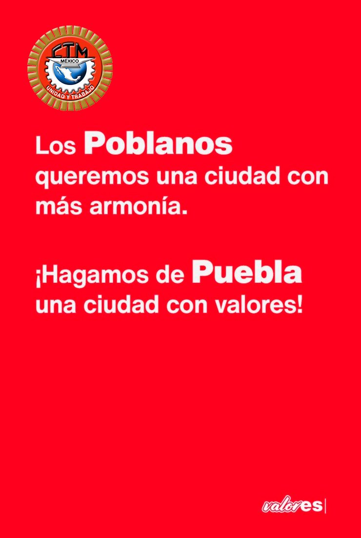 Las y los poblanos queremos una ciudad con más armonía, hagamos de #Puebla una ciudad con valores.

Todas y todos somos parte del problema y también podemos ser la solución.

#TodosSomosSerafo #ValorEsCongruencia #ValorEs
