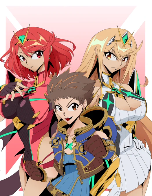 Rex, Pyra and Mythra#Xenoblade2 #ゼノブレイド2 #XenobladeChronicles2 