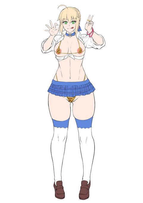 ギャルトリア線画と色置きまでやってみた 