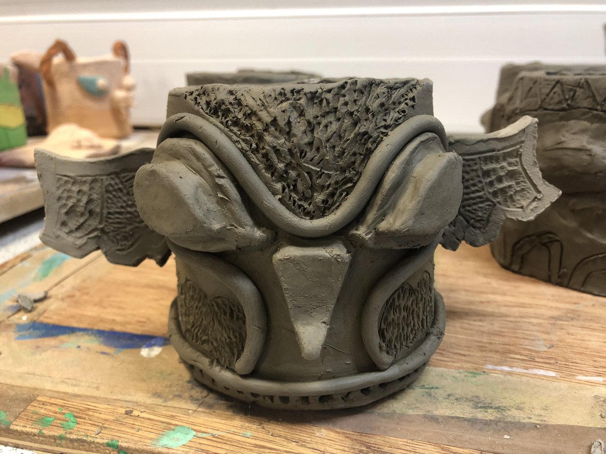 sinead_guthrie's tweet photo. S2’s have almost finished their 3D unit on designing and making clay totems based on their spirit animals. Watch this space for the final results!! Great work!! @LasswadeHSC #clayskills #3Dmaking https://t.co/06bdDL8nUJ