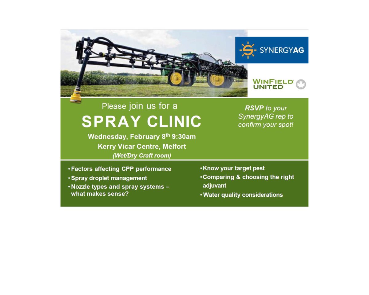 #SynergyAG #rootsyoucancounton   Can’t make it? No problem, watch for another clinic in March at St.Brieux