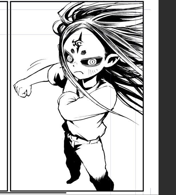 キャラペン入れ終わり。寝ます。 