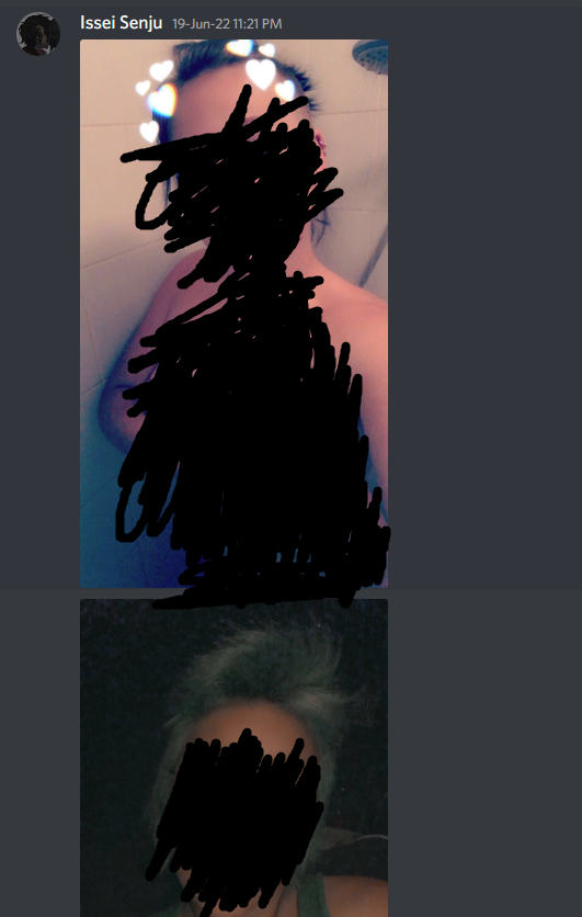 anon_quick's tweet photo. Issei has been sharing multiple nudes and images of his previous exes with his friends, which is a complete violation of trust. Below are censored screenshots from different DMs. He's done the same with his nudes, and people have vocally (and in DMs) told him to stop. https://t.co/lEFRi2c75b