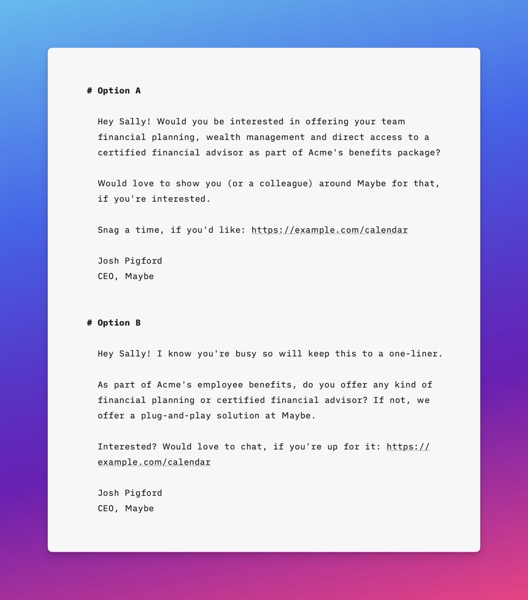 Josh Pigford tweet media