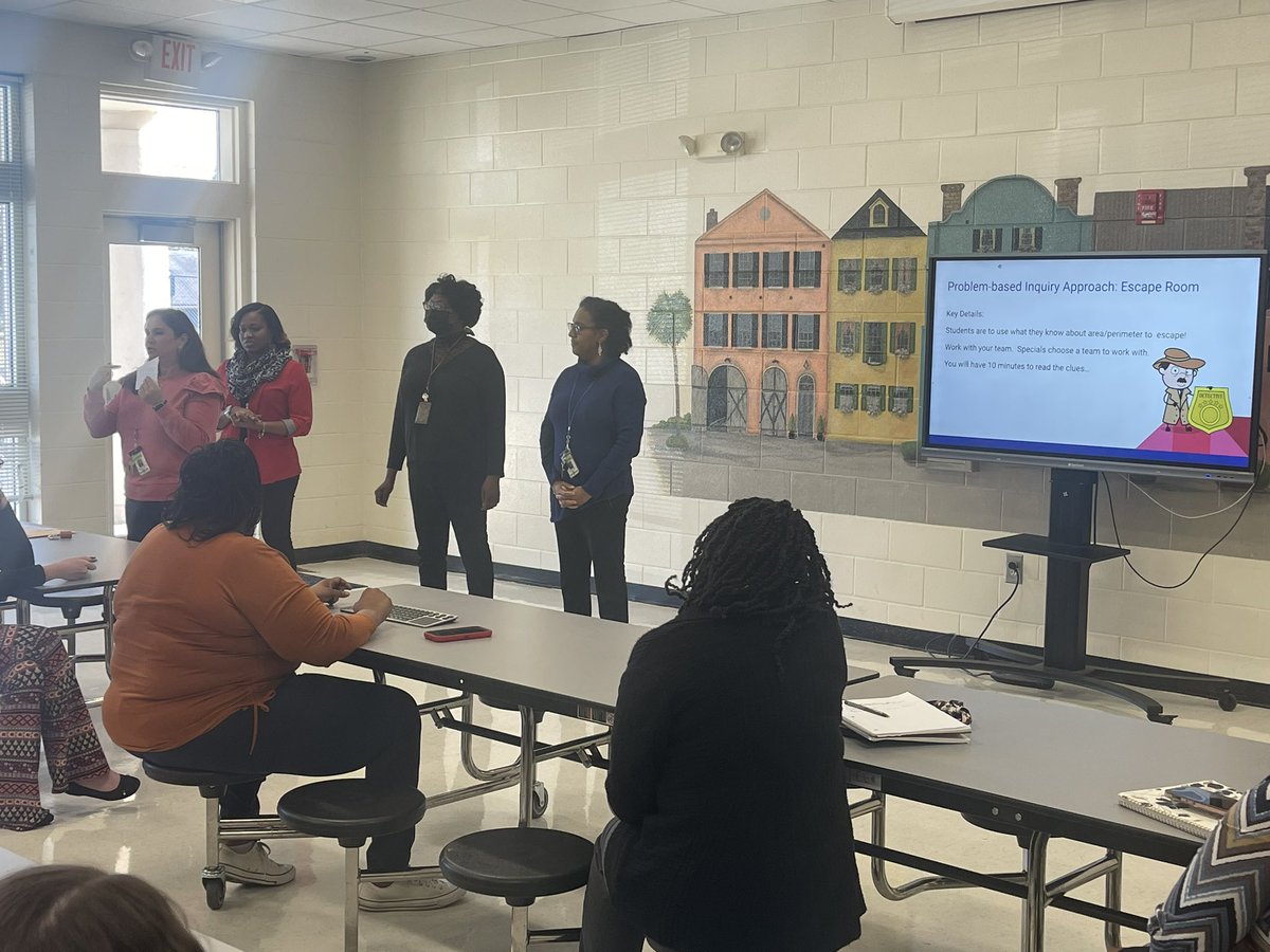 Dr. LaChe’ Sumpter (@drsumpterap) on Twitter photo Problem Based Inquiry Approach! The 3rd grade team presents their AVID inquiry strategy by having all faculty and staff participate in The Escape Room!@PaulaChina1 <a href="/TammerRoberts/">Tammer Roberts</a> <a href="/RichlandTwoAVID/">Richland Two AVID</a> <a href="/ConderStars/">Conder Arts Integrated Magnet School</a> Problem Based Inquiry Approach! The 3rd grade team presents their AVID inquiry strategy by having all faculty and staff participate in The Escape Room!@PaulaChina1 <a href="/TammerRoberts/">Tammer Roberts</a> <a href="/RichlandTwoAVID/">Richland Two AVID</a> <a href="/ConderStars/">Conder Arts Integrated Magnet School</a>