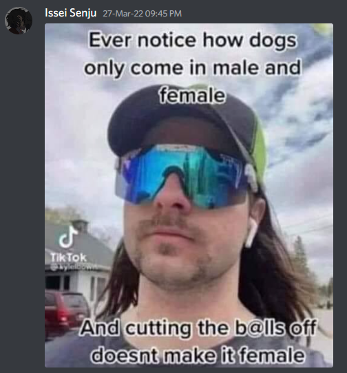 anon_quick's tweet photo. A collection of “dark humor” memes and comments that Issei has made. https://t.co/uvqn72dD6G