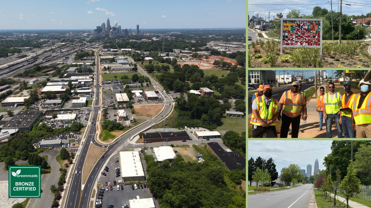 PROJECT OF THE WEEK: @cltgov's Got A Lot! 2 Bronze #certified #Greenroads are a foundational part of the Graham Street/North Tryon Corridor of Opportunity, a $38.5 mil reinvestment effort in communities of color. #racialequity #safety #sustainable @Kimleyhorn
