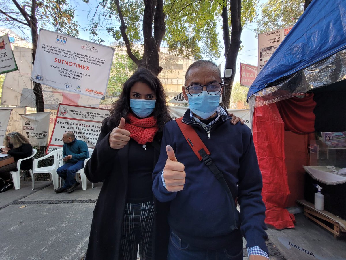🚨 #ULTIMOMINUTO

#SutNotimex legitima su Contrato Colectivo de Trabajo con una participación de 89% de afiliados con derecho a voto, quienes en su totalidad votaron a favor. Esto ratifica y fortalece la denfensa de derechos laborales y colectivos que llevan a cabo con la huelga.