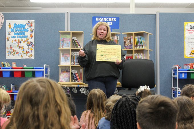 Image for the Tweet beginning: Thank YOU @CrystalLawns202 2nd graders
