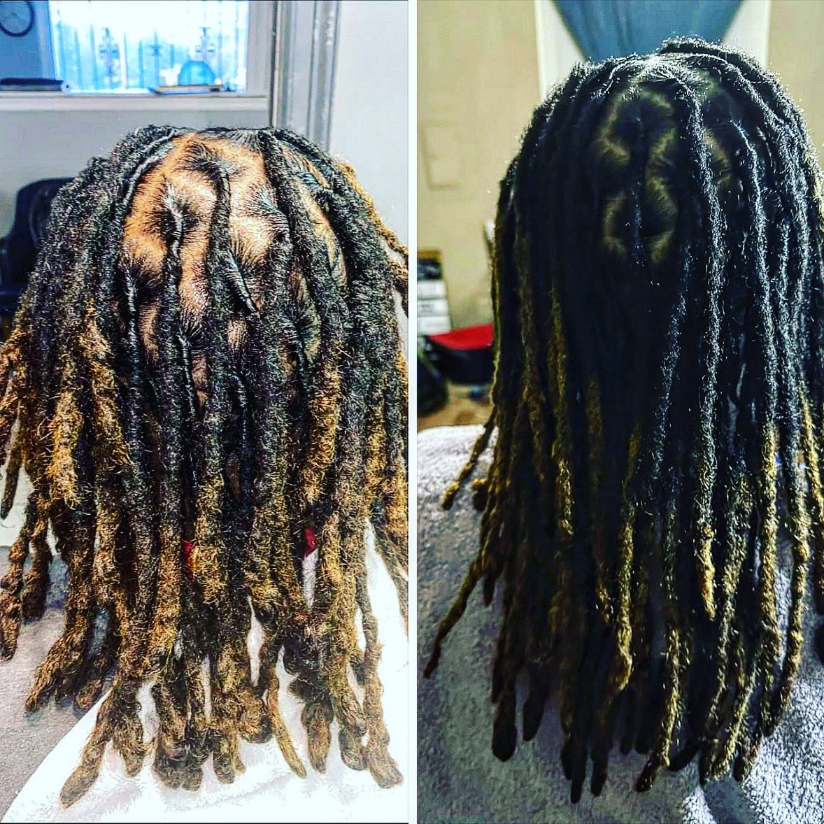 blumagnetizm's tweet image. When trust the process GO OFF 🌱🌿 a year and 2 months apart 😁#womenwithlocs #naturalhair #hairstyle #dreadlocs #BlackGirlMagic