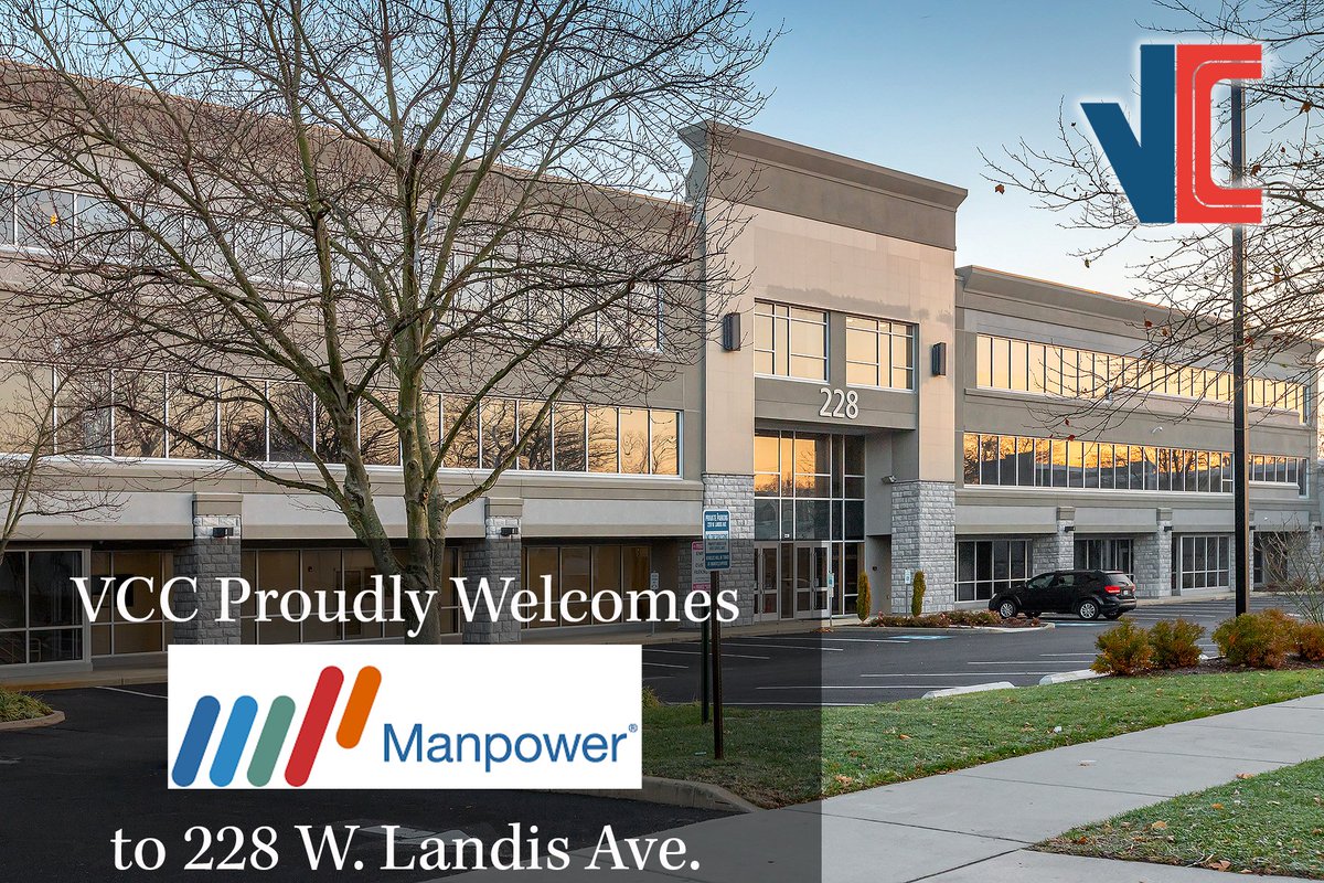 VCCRealEstate's tweet photo. @VCCRealEstate  is proud to welcome the Manpower Group to our office building at 228 W. Landis Ave. in #Vineland, NJ.  https://t.co/F6jkqD9XHC https://t.co/Xqfuymjm0b