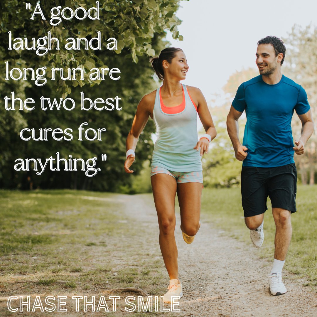 chasethatsmile's tweet photo. "A good laugh and a long run are the two best cures for anything." 

Be Inspired - Chase That Smile
Check out the book at https://t.co/L89iVGwq0t

#loverunning #iloverunning #runninginspiration #runningwoman #runningislife #runninggoals #keeprunning #runningworld #runninglove https://t.co/9Aef0a6THF