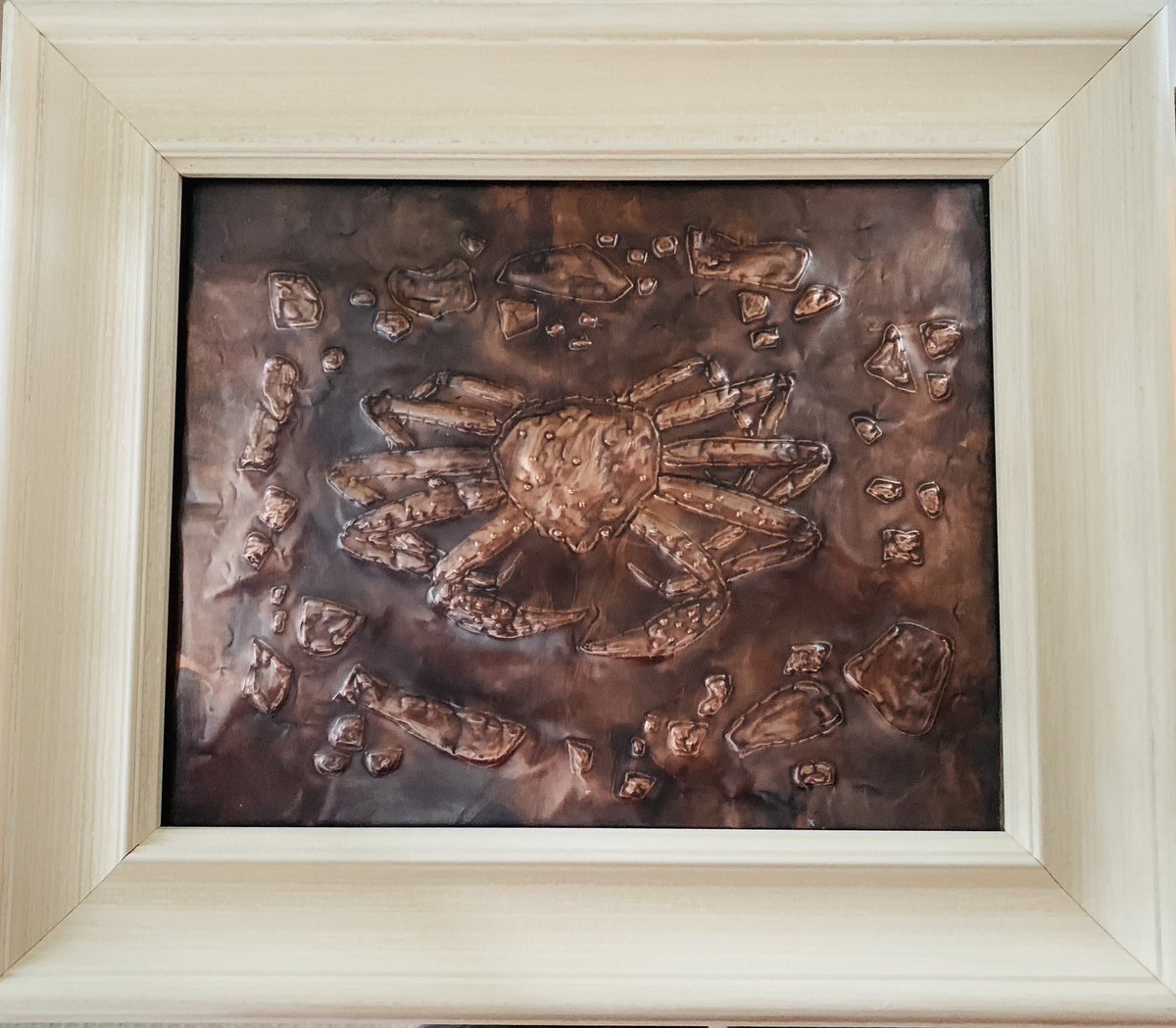 RockSpillers's tweet image. #snowcrab in copper. 
A new piece from my studio. 
#crab #copper #newfoundlandandlabrador