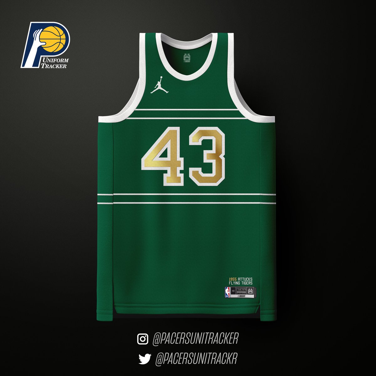 In honor of Black History Month, here's one of the unis worn by the 1955 Crispus Attucks team during their historic run to become the first all-black team in the nation to win a HS bball title. The <a href="/Pacers/">Indiana Pacers</a> have already honored the Milan/"Hoosiers" team, should the Tigers be next?