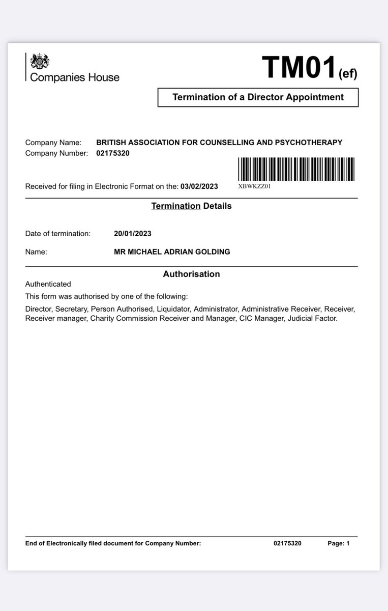 Is everyone aware that the @bacp Dept Chair has gone? Anyone received any notice about it at all? Can’t seem to find any info online! 🤷🏻‍♀️ #TherapistsConnect #TherapistTwitter @pcu_union @pcp_uk