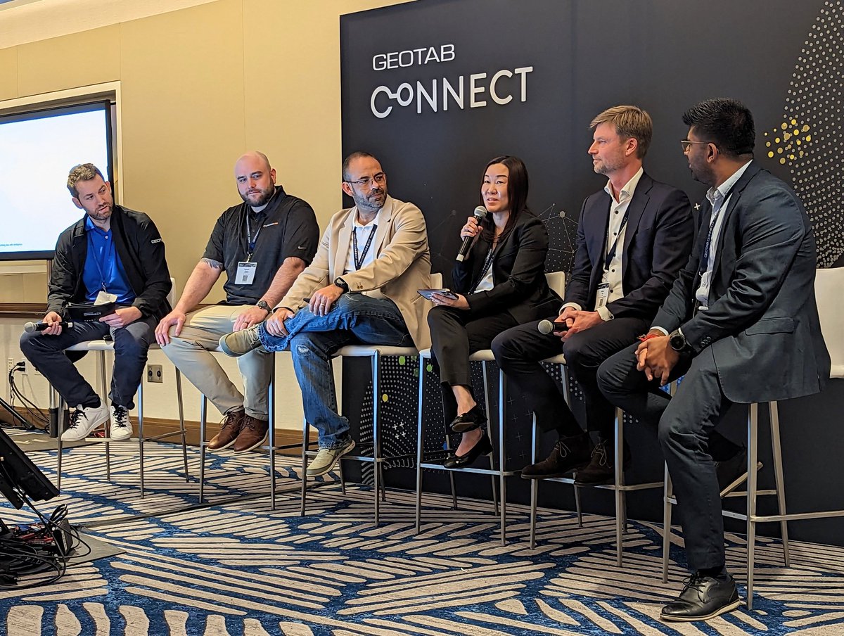 GEOTAB's tweet photo. Let’s talk about global trends! During this Global Partner Alliance panel discussion, we learned how partners use the Geotab ecosystem to service global customers. #GeotabConnect https://t.co/iXkfTppZ8N