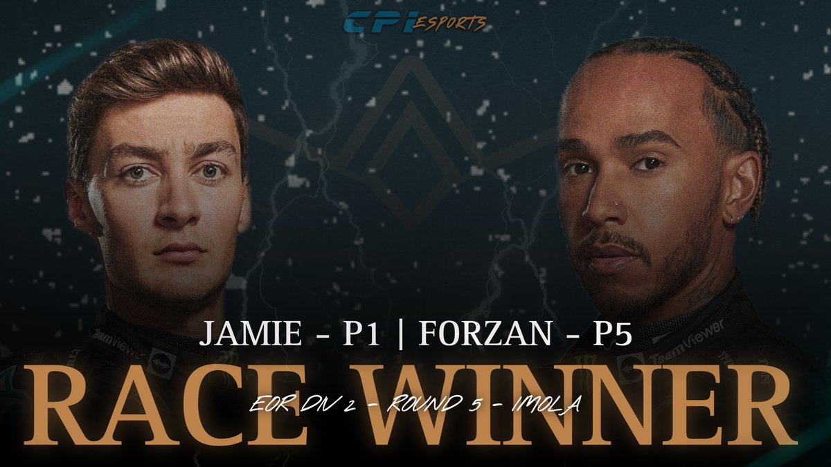 CPI_Esports's tweet photo. Thats a Win🔥🧡

EOR DIV 2

@JB33114797 wins the Race in Imola , @CPI_Forzan brings home P5 

Thats a Great day for the whole Team, thanks boys 🧡

#ForTheGlory https://t.co/68rT1CV1Na