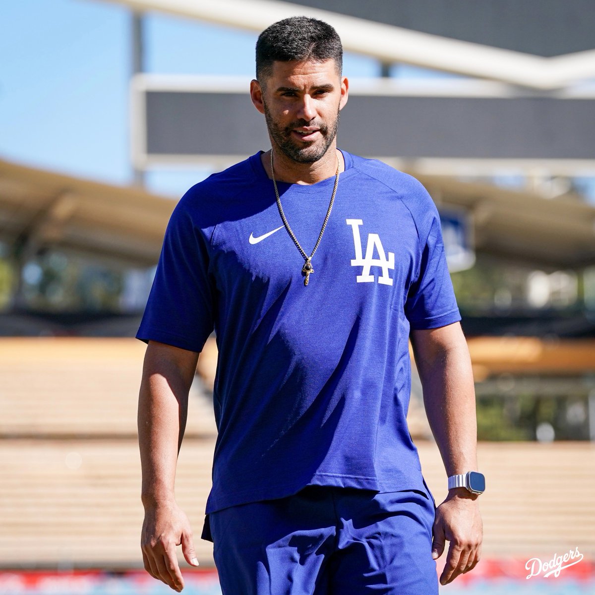 Blue looks good on you, <a href="/JDMartinez28/">J.D. Martinez</a>.