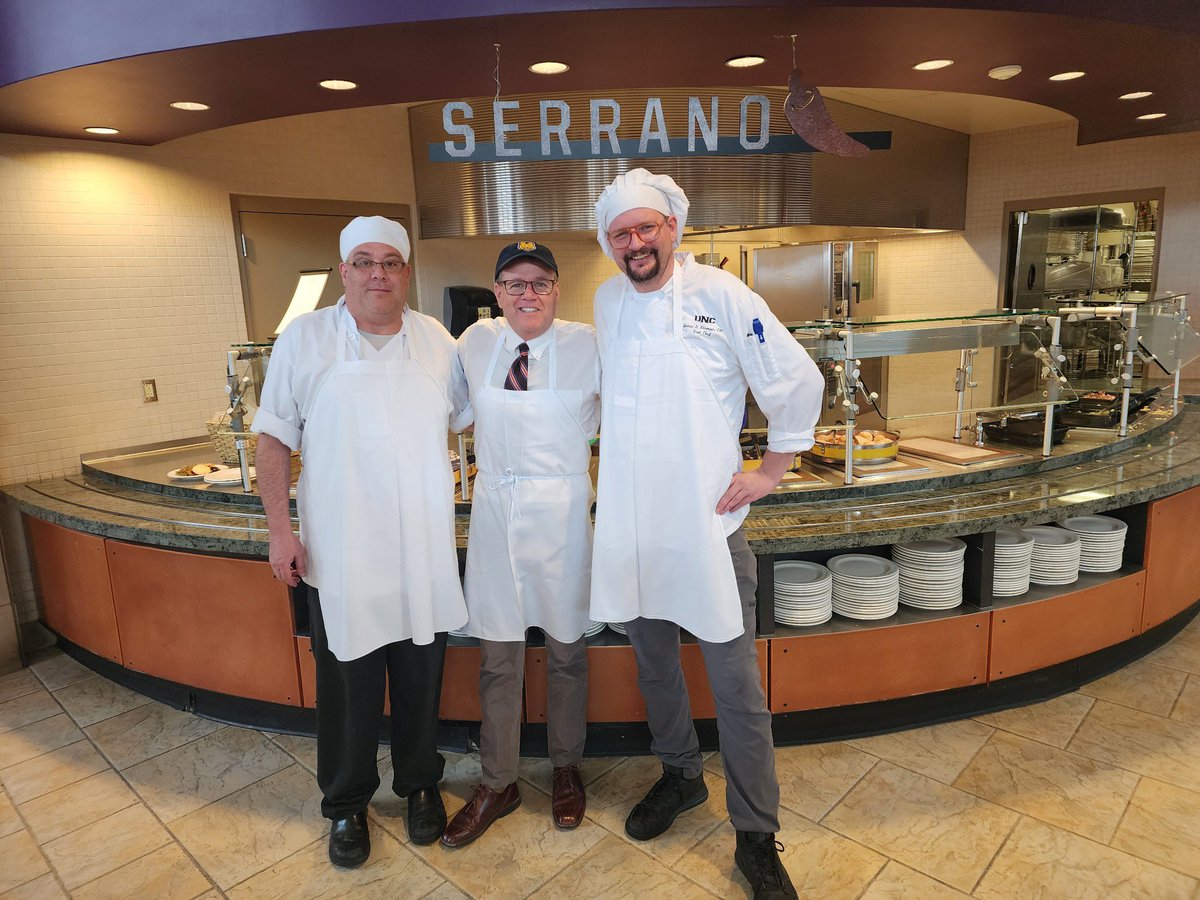 PresFeinstein's tweet image. Working the line today. #uncbears