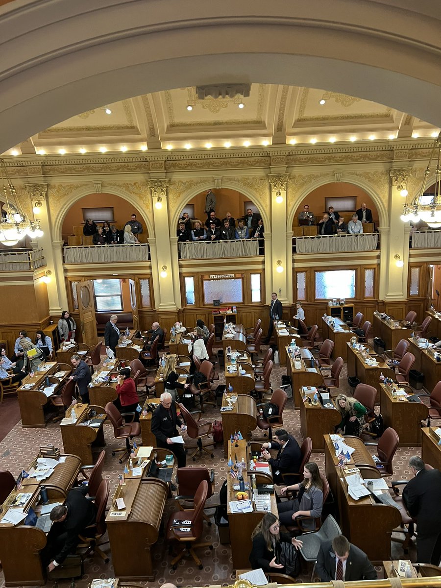 sdsoybean's tweet photo. SDSA heard from @lgrhoden at their board meeting in Pierre this morning. This afternoon they were recognized on the House floor by Rep. Drew Peterson. We're looking forward to legislators joining us tonight at the  annual Legislative Ag Fest. https://t.co/NFmjkyC8ZK