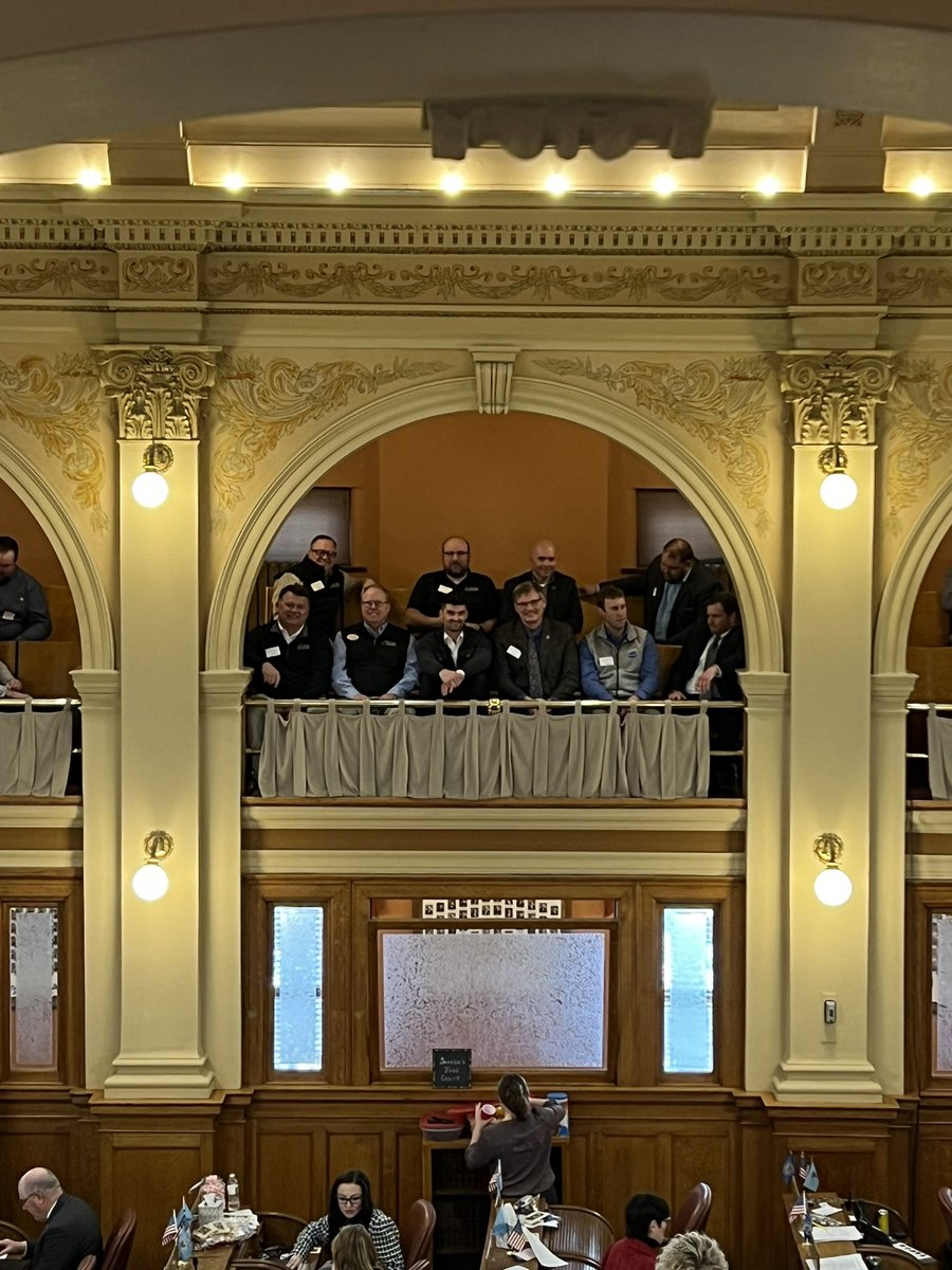 sdsoybean's tweet photo. SDSA heard from @lgrhoden at their board meeting in Pierre this morning. This afternoon they were recognized on the House floor by Rep. Drew Peterson. We're looking forward to legislators joining us tonight at the  annual Legislative Ag Fest. https://t.co/NFmjkyC8ZK
