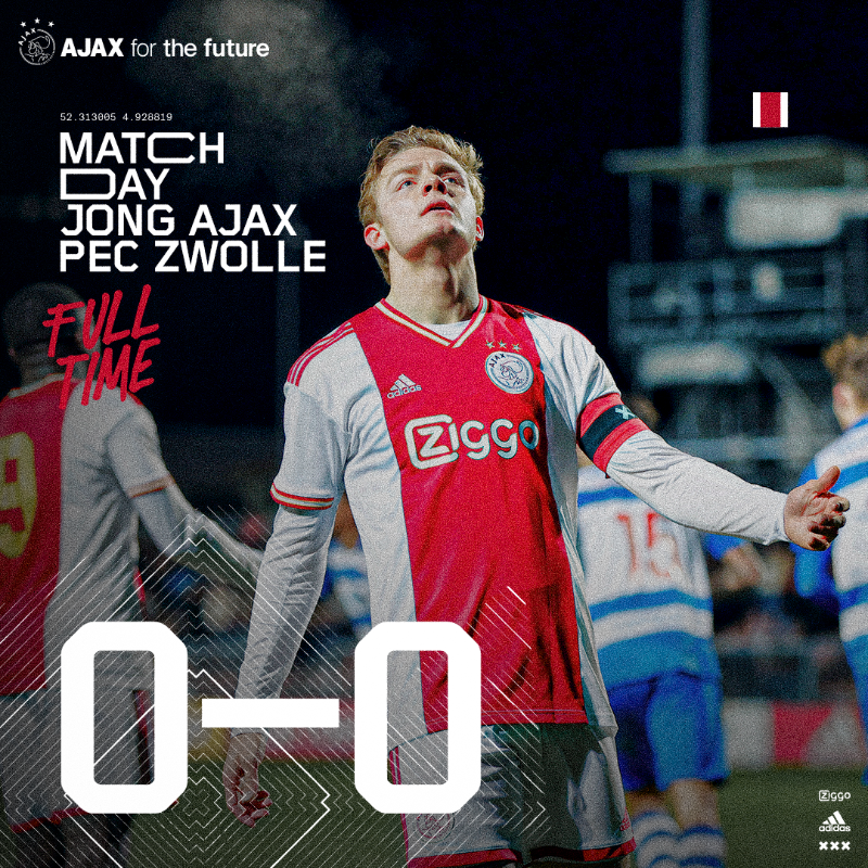 AFCAjax's tweet photo. ⏹ No goals in Amsterdam.

#jajpec