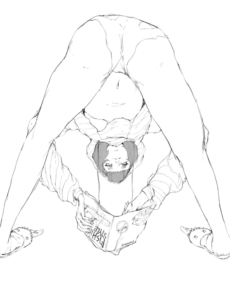 Fishing style magazine. 
#ArtistOnTwitter #drawing #sketch #manga