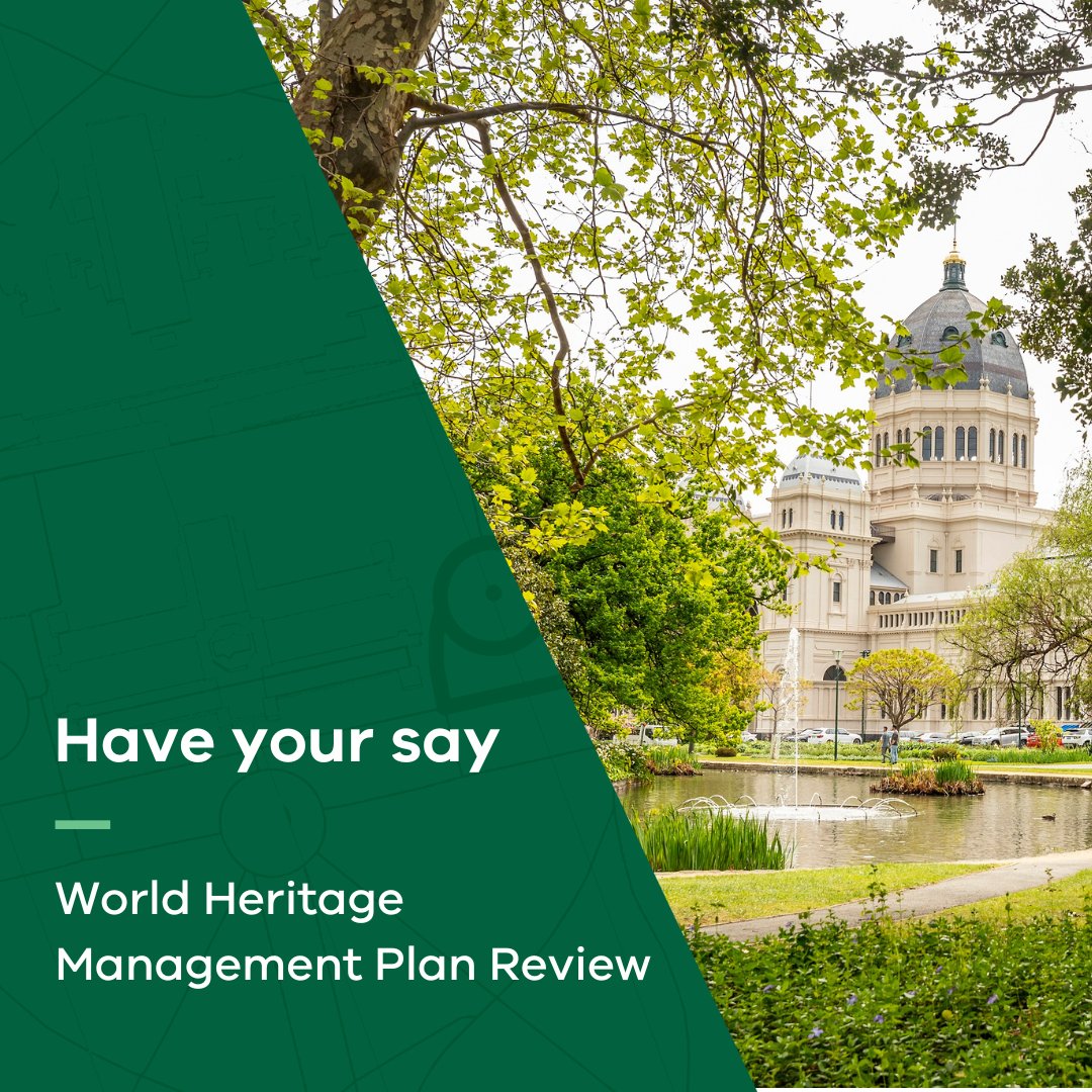 The review of the World Heritage Management Plan for the Royal Exhibition Building and Carlton Gardens closes soon. Share your thoughts on this important site and its surrounds, to ensure its protected for future generations to enjoy. 🗨️ Have your say fal.cn/3vFmi