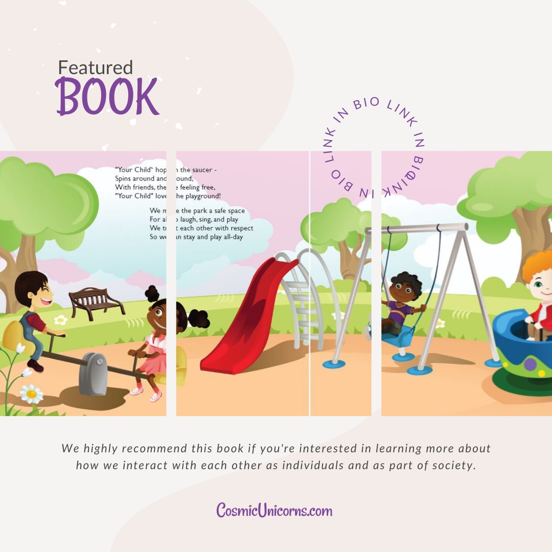 UnicornsCosmic's tweet photo. Cosmic Unicorns' featured story "playground" is the perfect way to let your imagination run wild and get lost in a great story. What's your favorite storybook to read? #personalizedchildrensbook https://t.co/ZE4UpSGq2z