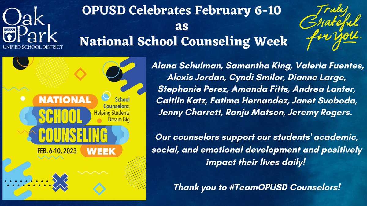 Oak Park USD on Twitter "It