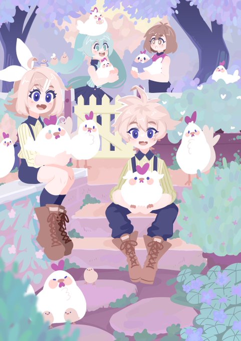 「chicken multiple girls」 illustration images(Latest)