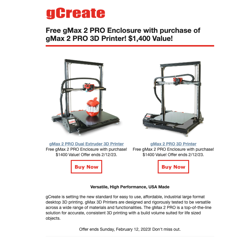 Ultimate 3D Printing Store tweet media