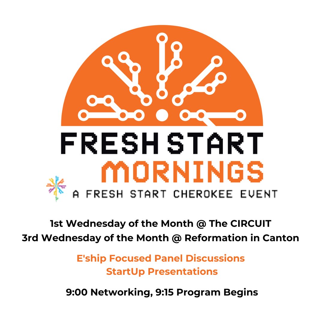 We are excited to launch a new entrepreneurship program to serve our small business community! The new program, Fresh Start Mornings, will feature entrepreneurship-geared educational panels along with business presentations from startups seeking crowd-sourced feedback.