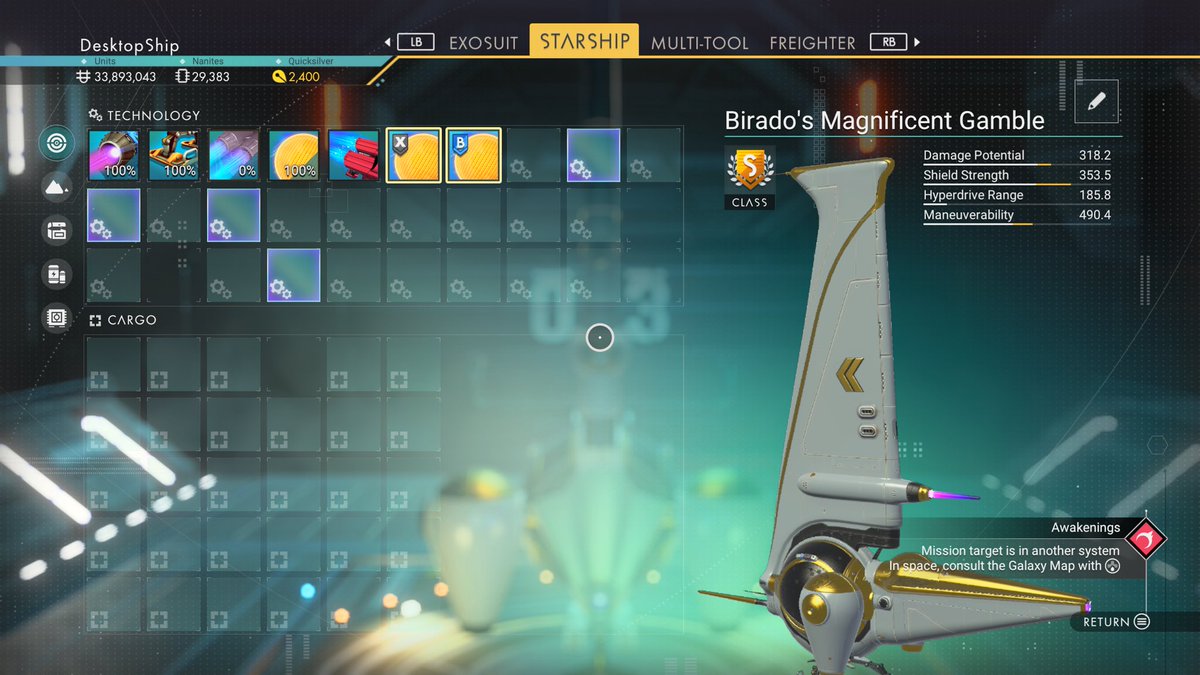 jan_lands's tweet photo. White/gold exotic ship in Hilbert
“Birado’s Magnificent Gamble”
#NoMansSky #NMSShips #NoMansSkyShips https://t.co/XOhkPt3pY3