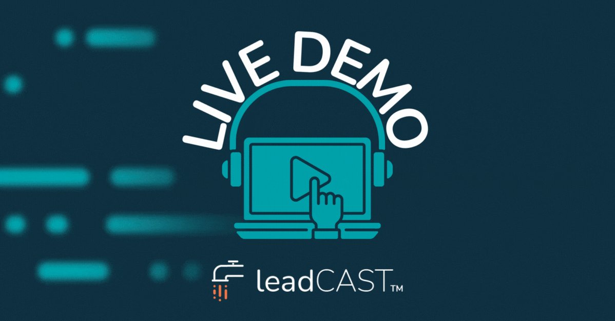 TrinnexDigital's tweet photo. Join us for a live demo of #leadCAST, where we will give a tour through the leadCAST platform and answer any of your questions in 60 minutes or less. Register here: https://t.co/qylMYCxu4K
#TrustInWhatsNext https://t.co/mhr89MrUSz