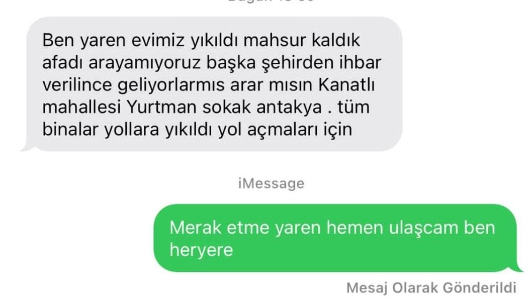 vestibularkanal's tweet photo. Arkadaşımız ve ailesine hala ulaşamıyoruz yayar mısınız Kanatlı mahallesi yurtman sokak Antakya
#deprem @AFADBaskanlik @ahbap @haluklevent https://t.co/5DhLs6FH31
