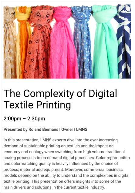 Join <a href="/LMNS_Experts/">LMNS</a> founder <a href="/rolandbiemans/">Roland Biemans</a> at the <a href="/Datacolor/">Datacolor Spyder</a> Virtual Textile Printing Summit, February 7, 2023. Challenges &amp; Solutions. More: datacolor.com/textile-color-…
