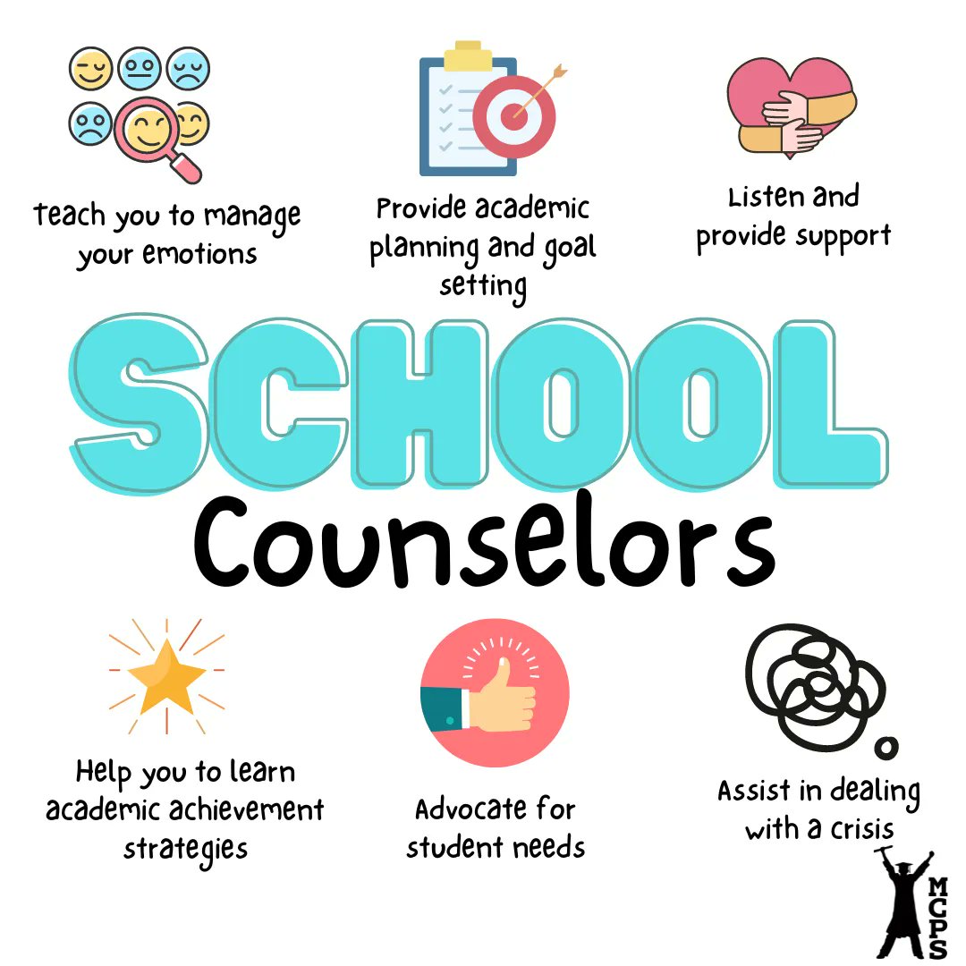 This week is National School Counselors Week! School Counselors wear many hats and help students with both academic needs and personal needs. Comment below to thank your school counselor for all that they do! #WeAreMCPS