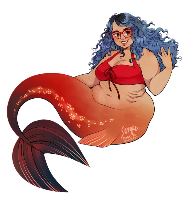a recent mermself commission! 