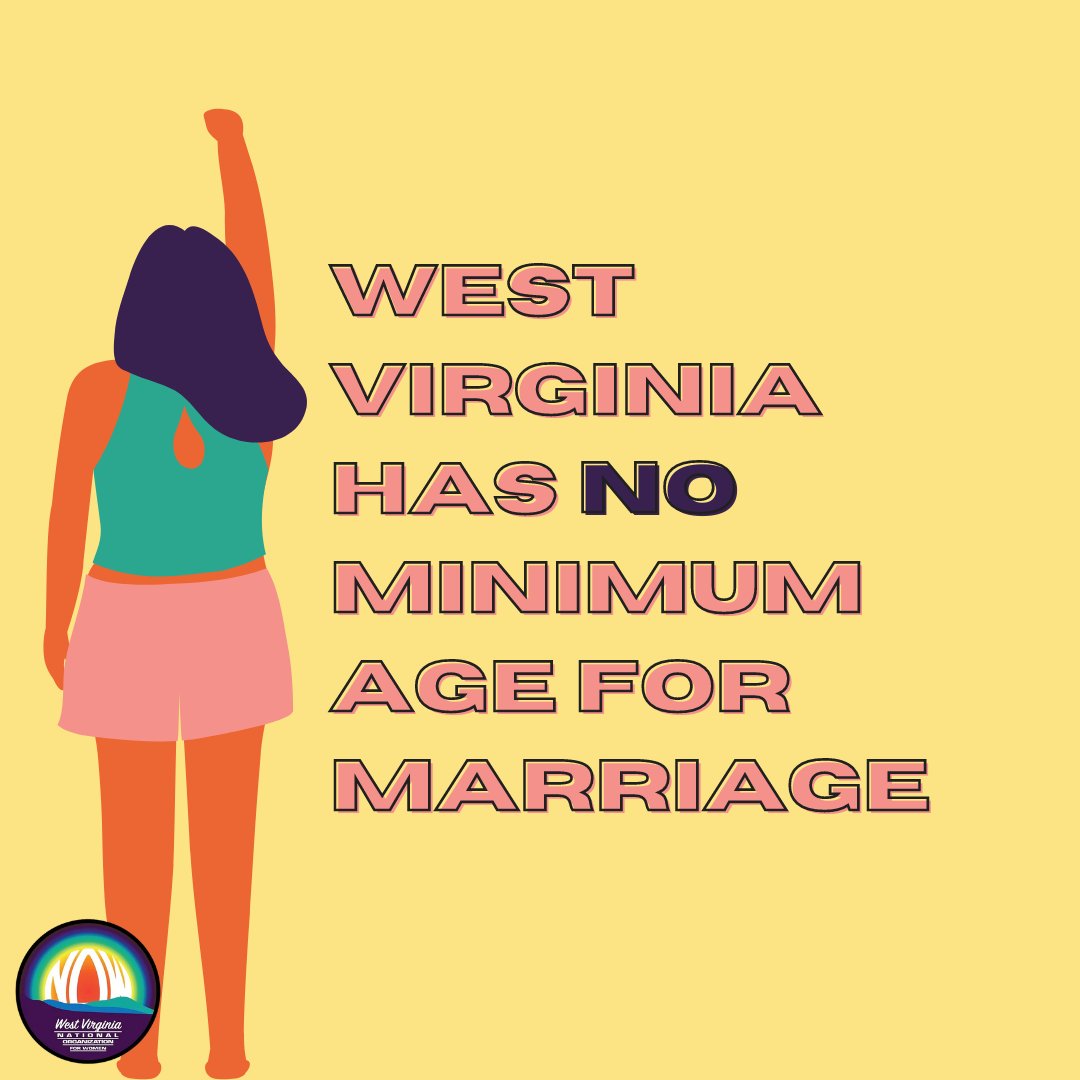 West Virginia is one of only 8 states with NO minimum age for marriage - that means that a child of any age can be married with permission by a parent and a judge. 

Join us in supporting SB 158 and HB 3018 to #EndChildMarriage in our state. #WVLegis