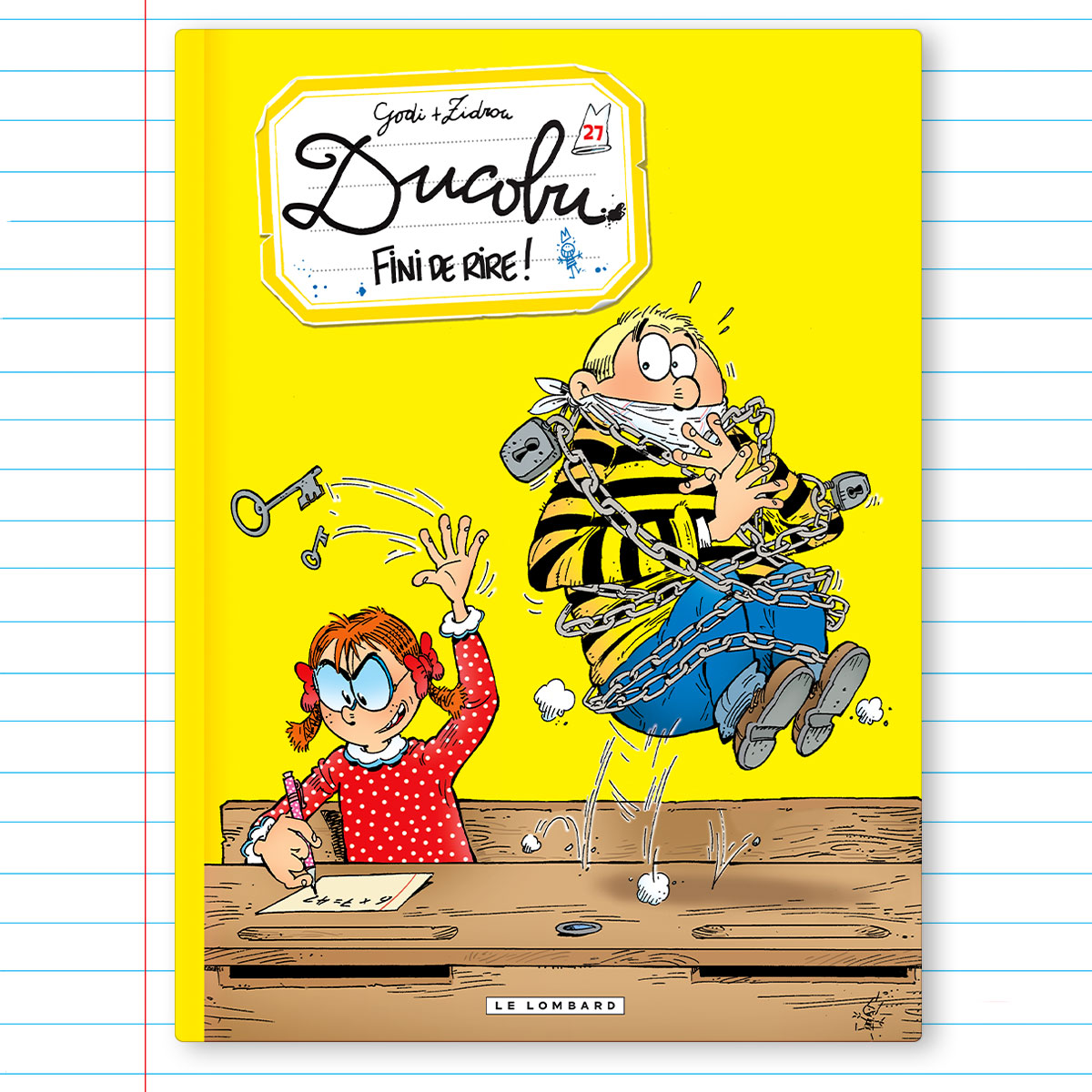 📘 Ducobu #27 : Fini de Rire !
🔔 En librairie le 24 février.
📲 bit.ly/ducobu-t27

© Godi | Zidrou - Le Lombard 2022
#bd #sortiesbd #humour #ducobu #cancre #ecole
#betise #triche #lelombard