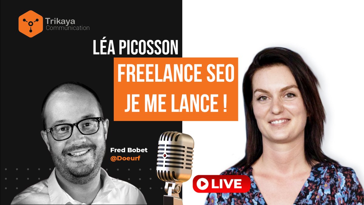 🔴#trikayaLive -->⏱️ RDV demain mardi 6/02 <--
📽️ Freelance SEO, je me lance ! avec <a href="/seo_alchemist/">SEO Alchemist ⚔️</a> 

💥De la prévente à la fidélisation, Léa vient nous conter ses aventures de freelance SEO.🎥

twitch.tv/doeurf
trikaya.fr/yt

📢 RT / Partagez !