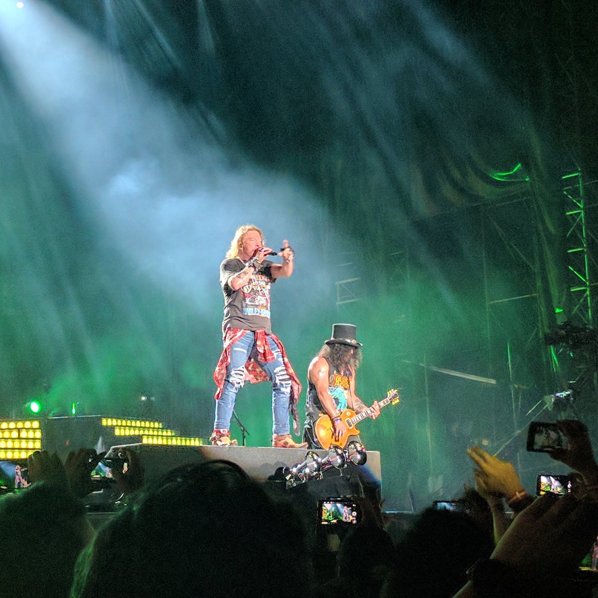sahadevbenz's tweet photo. Happy Birthday @axlrose ... Fortune to see @gunsnroses live in Bangkok
#notinthislifetimetour2017 #gunsnroses #concert #slash https://t.co/UZYE4KIQui