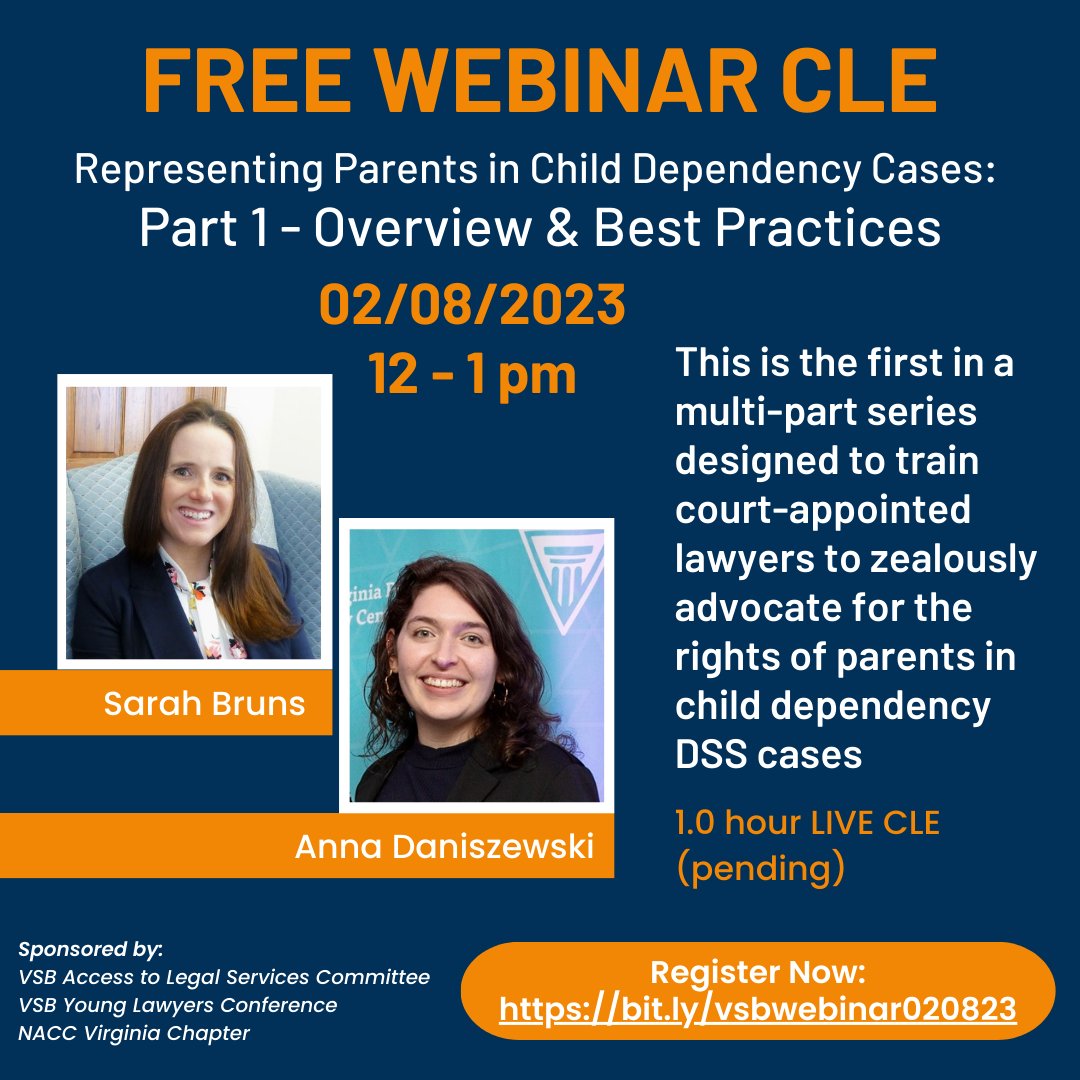 Don't miss this FREE webinar with 1.0 hour of live CLE credit! Register now: bit.ly/vsbwebinar0208…